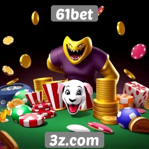 Variedade de jogos disponíveis no 61bet